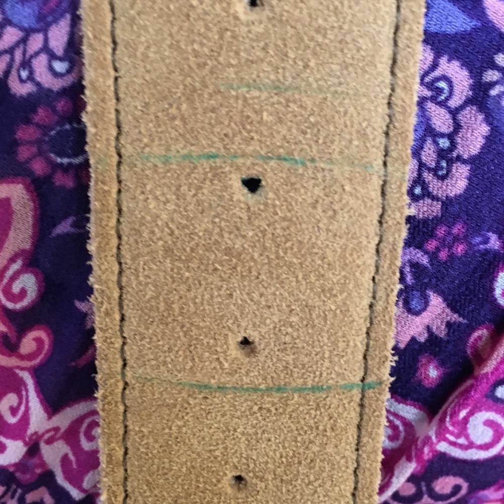 Minnetonka Camel Suede Fringe Mid-Size Crossbody Bag with Bronze Medallions - Picture 5 of 15